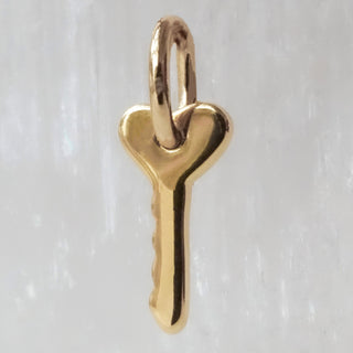 Heart Key Charm