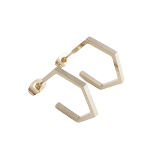 Hexagon Hoops - Honeycat Jewelry