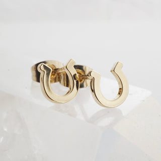 Horseshoe Studs - Honeycat Jewelry