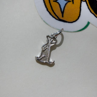 Sterling Silver Tiny Hound Dog Charm