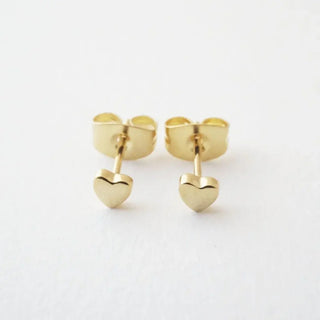 Mini Heart Stud Earrings