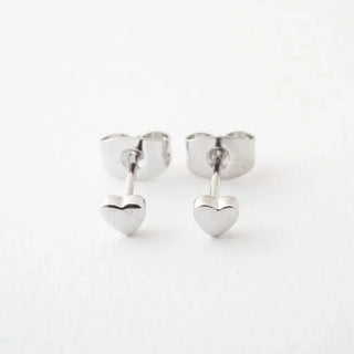 Mini Heart Stud Earrings