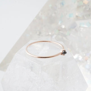 Iron Ore Point Solitaire Ring - Final Sale - Honeycat Jewelry