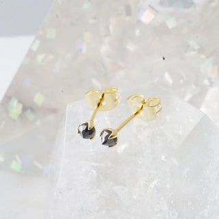 Iron Ore Point Solitaire Studs - Honeycat Jewelry