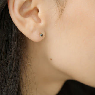 Iron Ore Point Solitaire Studs - Honeycat Jewelry