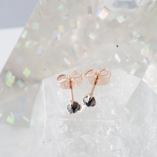 Iron Ore Point Solitaire Studs - Honeycat Jewelry