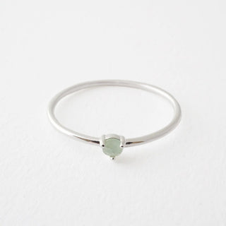 Jade Point Solitaire Ring - Honeycat Jewelry