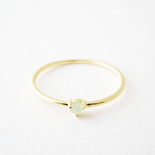 Jade Point Solitaire Ring - Honeycat Jewelry