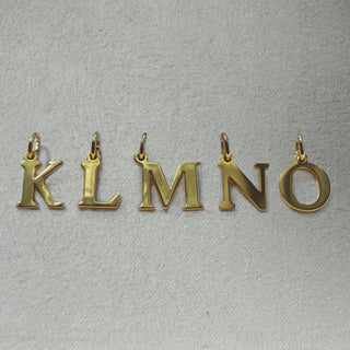 Letter Charm (K-O)