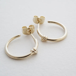 Knotted Hoops - Honeycat Jewelry