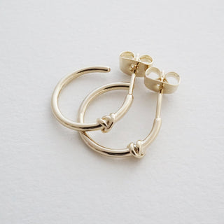 Knotted Hoops - Honeycat Jewelry