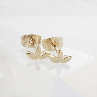Lotus Studs - Honeycat Jewelry