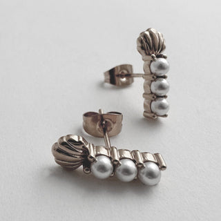 Mariana Pearl Earrings - Honeycat Jewelry