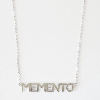 Memento Nameplate Necklace - Final Sale - Honeycat Jewelry