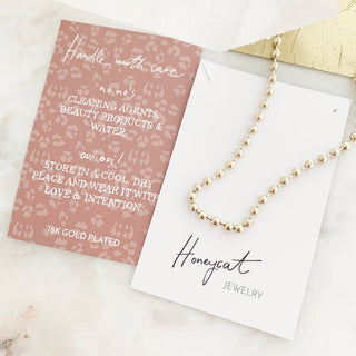 Mercury Ball Chain Necklace - Honeycat Jewelry