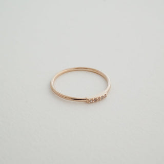 Mini Crystal Row Ring - Honeycat Jewelry