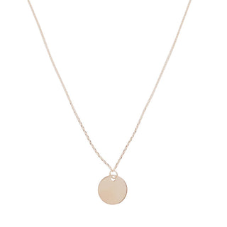 Mini Hanging Sun Disc Necklace, 14k Gold - Honeycat Jewelry