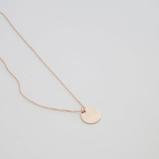 Mini Hanging Sun Disc Necklace, 14k Gold - Honeycat Jewelry