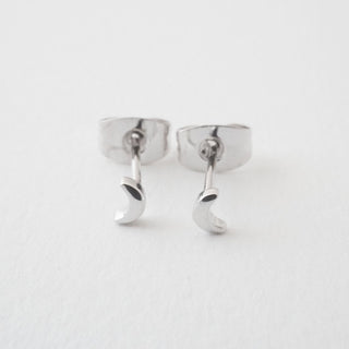 Mini Moon Stud Earrings - Honeycat Jewelry