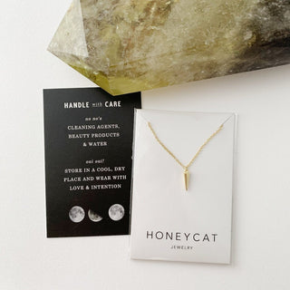 Mini Spike Necklace - Final Sale - Honeycat Jewelry