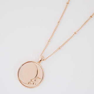 Moon Face Pendant Necklace - Honeycat Jewelry