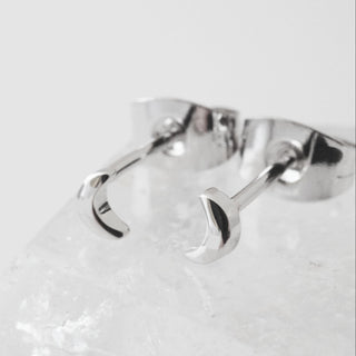 Mini Moon Stud Earrings