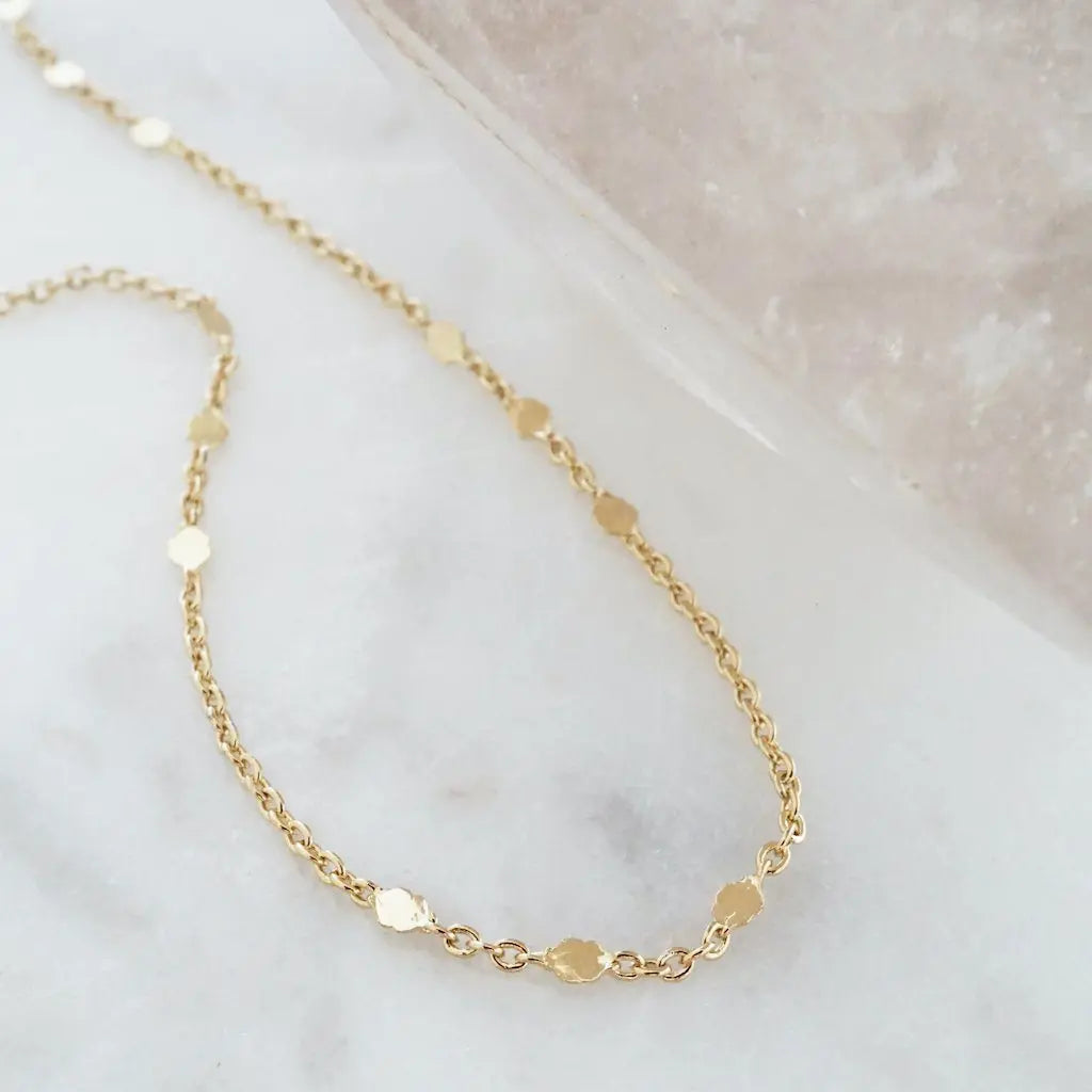 Mos Code Chain Morse Code Chain Necklace - Honeycat Jewelry