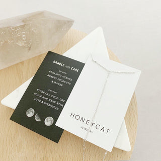 Morse Code Lariat - Honeycat Jewelry