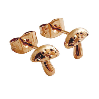 Mushroom Stud Earrings - Honeycat Jewelry