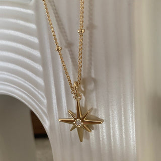 North Star Necklace - Honeycat Jewelry