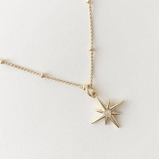 North Star Necklace - Honeycat Jewelry