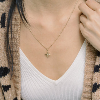 North Star Necklace - Honeycat Jewelry