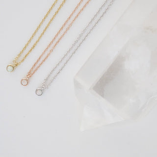 Opal Bezel Set Necklace - Final Sale - Honeycat Jewelry