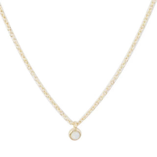 Opal Bezel Set Necklace - Final Sale - Honeycat Jewelry