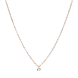 Opal Bezel Set Necklace - Final Sale - Honeycat Jewelry