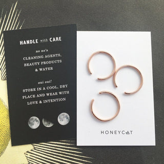 Open Skinny Stacking Ring Trio - Final Sale - Honeycat Jewelry