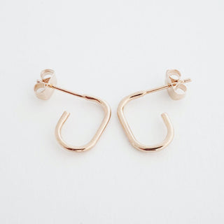 Paulette Oblong Hoops - Honeycat Jewelry