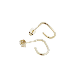 Paulette Oblong Hoops - Honeycat Jewelry