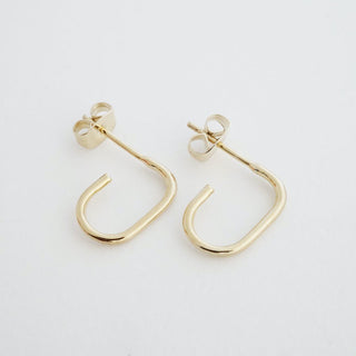 Paulette Oblong Hoops - Honeycat Jewelry