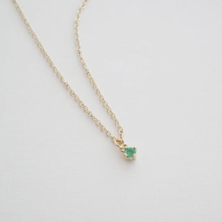 Petite Birthstone Charm Necklace - Honeycat Jewelry