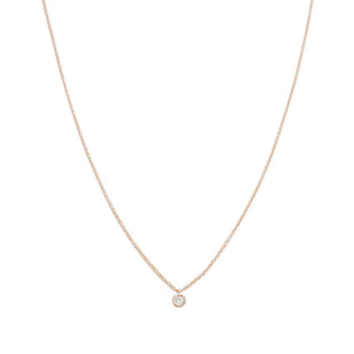 Petite Solitaire Necklace - Honeycat Jewelry