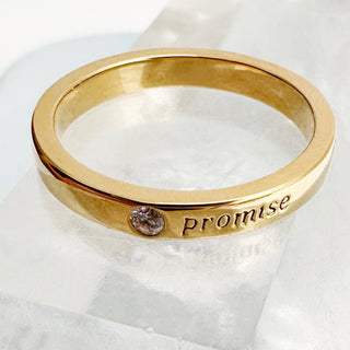 Pinky Promise Ring - Honeycat Jewelry - flat lay