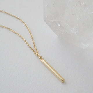 Pipette Bar Necklace - Honeycat Jewelry