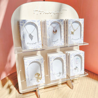 POP Display - Acrylic & Wood Retail Stand - Honeycat Jewelry