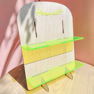 POP Display - Acrylic & Wood Retail Stand - Honeycat Jewelry