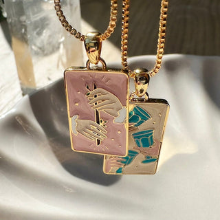 Queen of Wands Tarot Pendant Necklace - Honeycat Jewelry