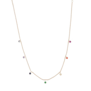 Rainbow Crystal Stardust Necklace - Honeycat Jewelry