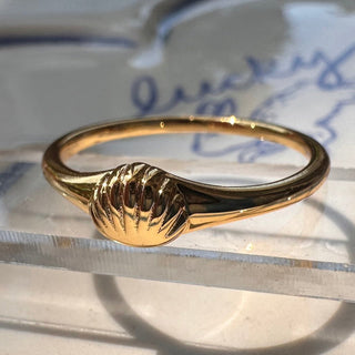 Shell Signet Ring - Honeycat Jewelry