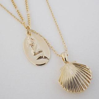 Sirena Mermaid Pendant Necklace - Honeycat Jewelry