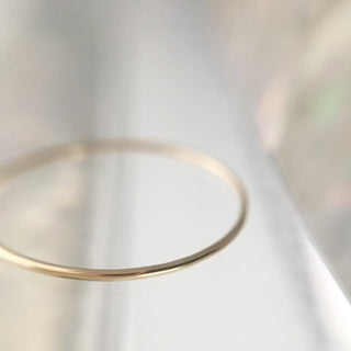 Skinny Stacking Ring, 14k Gold - Honeycat Jewelry